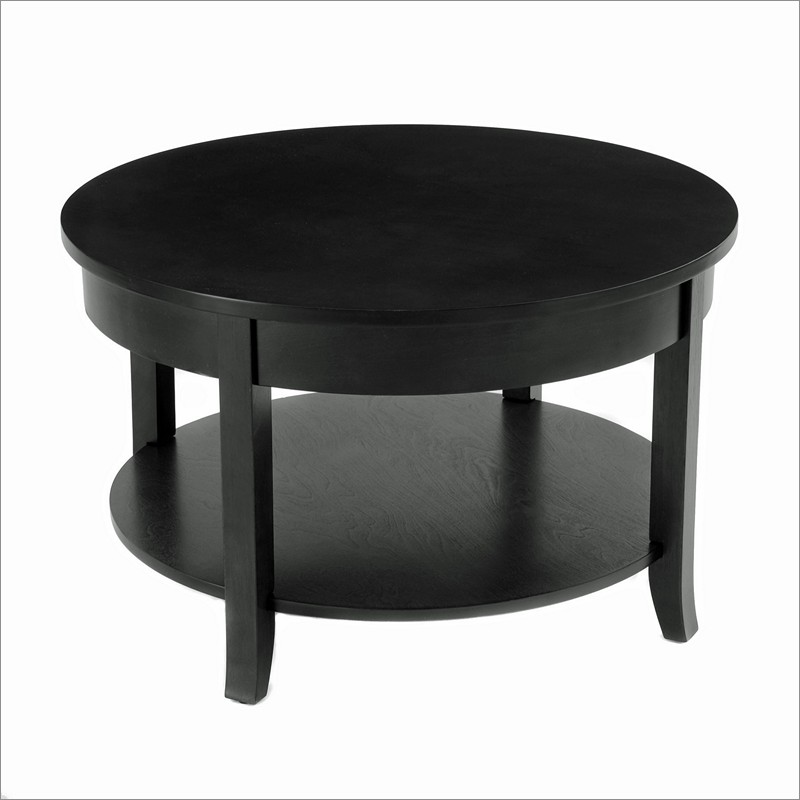 30 Inch Round Coffee Table With Lower Shelf Bay Shore 30 Round Coffee Table (Photo 1 of 9)