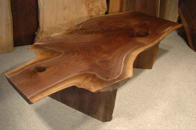 6 Irregular Walnut Crotch Custom Rustic Slab Custom Coffee Table Unusual Unique One Of A Kind Custom (Photo 1 of 9)