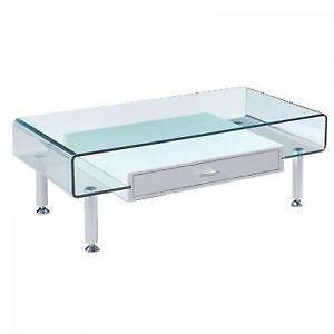 Also Glass Material Increases The Space Of All Rooms Cheap Glass Coffee Tables This Table Will Be Perfect For Small Living Room Or Living Room (Photo 1 of 9)