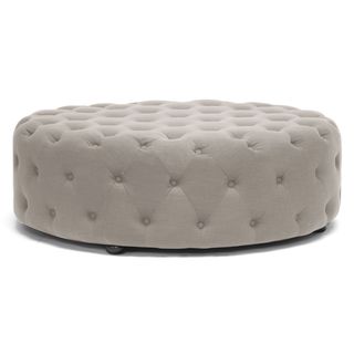 Baxton Studio Cardiff Linen Modern Tufted Ottoman Baxton Studio Cardiff Linen Modern Tufted Ottoman (View 1 of 10)