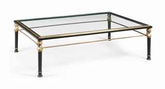 Bronze Glass Coffee Table Clear Rectangle Shape Glass And Stainless Steel Coffee Table Contemporary Modern Designer (View 3 of 10)
