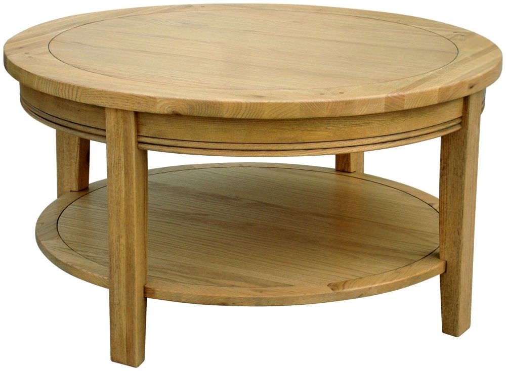 Buy Loire Oak Coffee Table Round Oak Coffee Table Loire Oak Coffee Table Round (Photo 1 of 10)