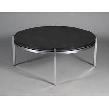 Classic 20th Century Furniture Riven Slate Round Coffee Table (View 5 of 10)