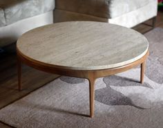 Clermont Coffee Table Round Stone Top Coffee Table Ideas  (View 2 of 10)