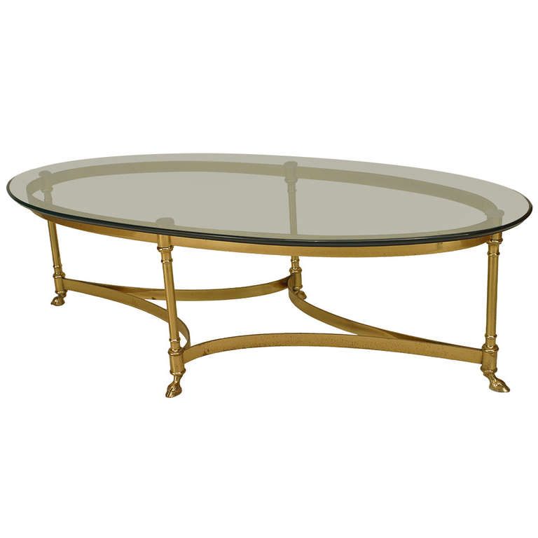 Glass Oval Coffee Table Available Also In Painted Glass As Per Samples In The Bright Or Mat Version (View 3 of 10)