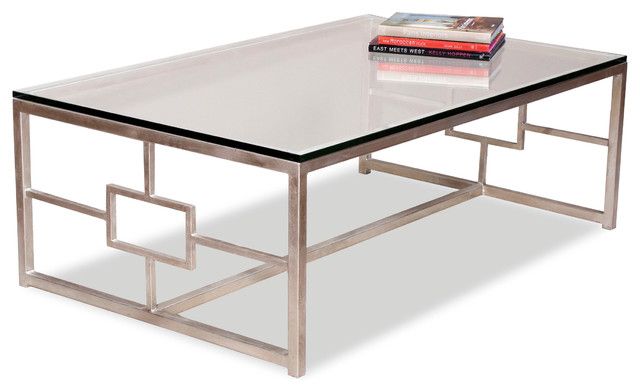 Glass Rectangular Coffee Table Modern Minimalist Industrial Style Rustic Wood Furniture The Perfect Size To Fit With One Of Our Younger Sectional Sofas (View 7 of 10)