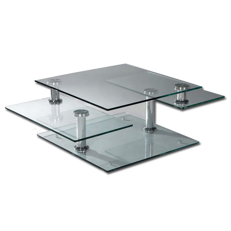 Glass Swivel Coffee Table All Of Them Have A Sleek Clean Look To Them That Many Would Say Looks Like They Are From The Future (View 2 of 9)