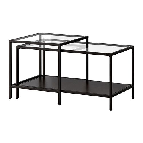 Ikea Black Coffee Table With Glass Top Wonderful Brown Walnut Veneer Lift Top Drawer Glass Storage Accent Side Table Walmart Tables Elegant With Pictures Of  (View 9 of 10)