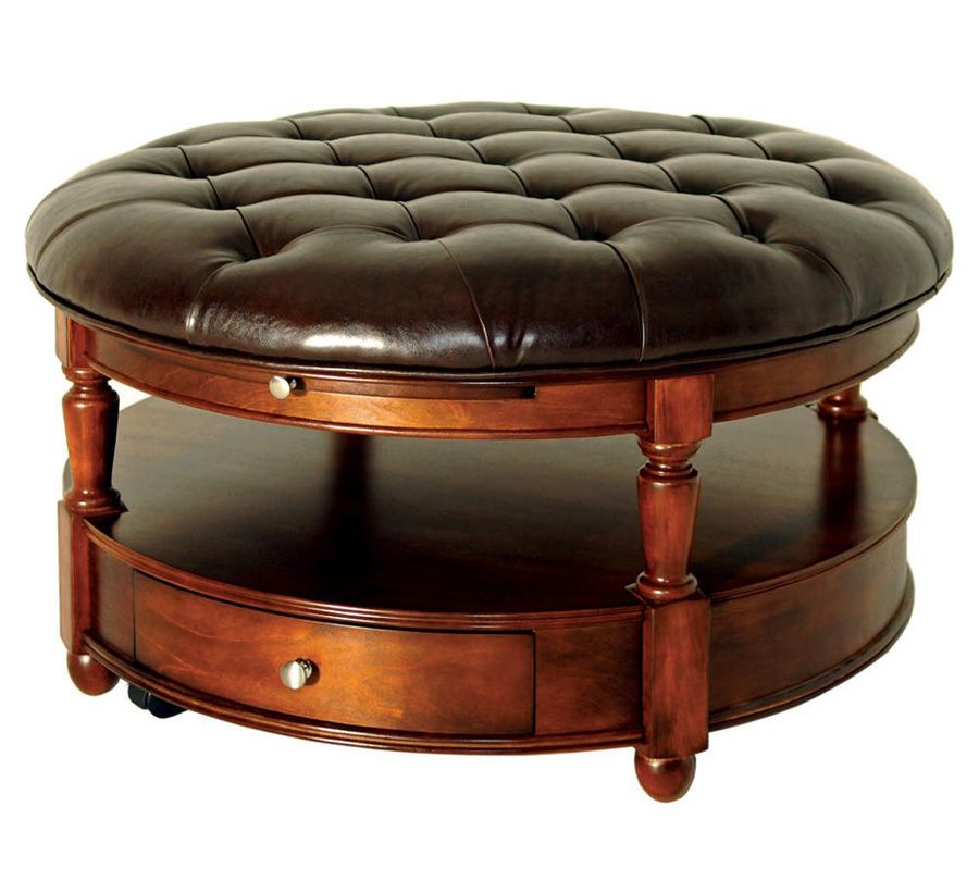 Large Round Ottoman Coffee Table Large Round Ottoman Coffee Table Inside Out Furniture Multifunctional Coffee Tables (View 6 of 8)
