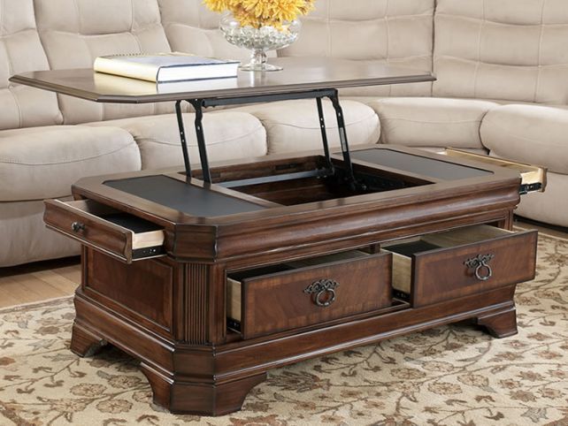 Lift Top Coffee Table Ideas And Design For Living Room Decor Round Lift Top Coffee Table With Storage (View 5 of 10)
