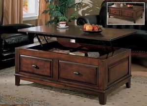 Lift Top Coffee Table Set Larchmont Lift Top Table With Storage (View 5 of 10)