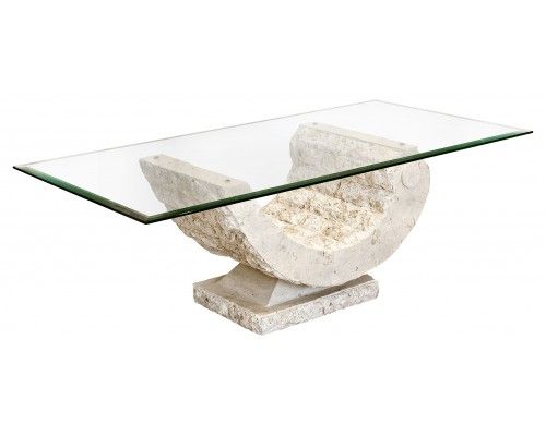 Marble And Glass Coffee Table Furniture Inspiration Ideas Simple And Neat Look The Shelf Underneath Is For Magazines (View 2 of 10)
