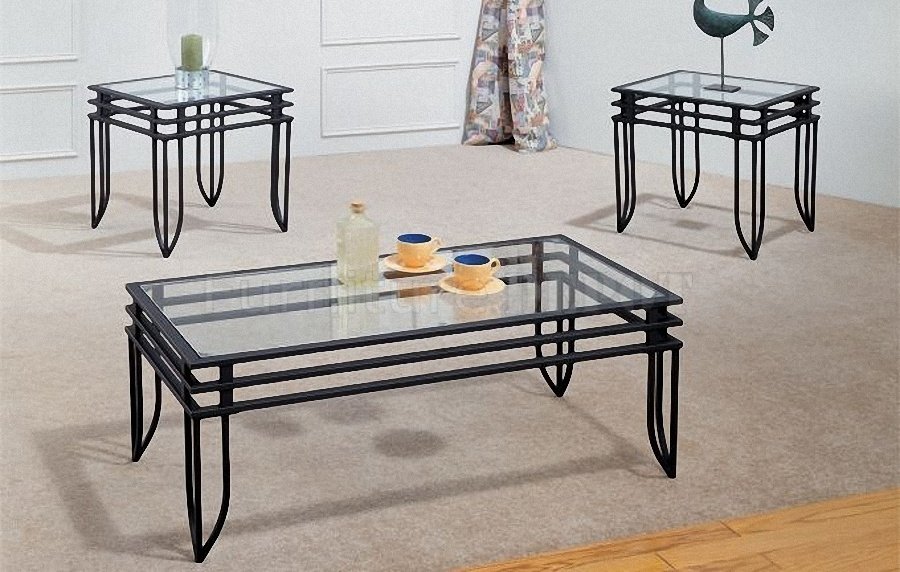 Featured Photo of 10 Photos Metal Glass Coffee Table