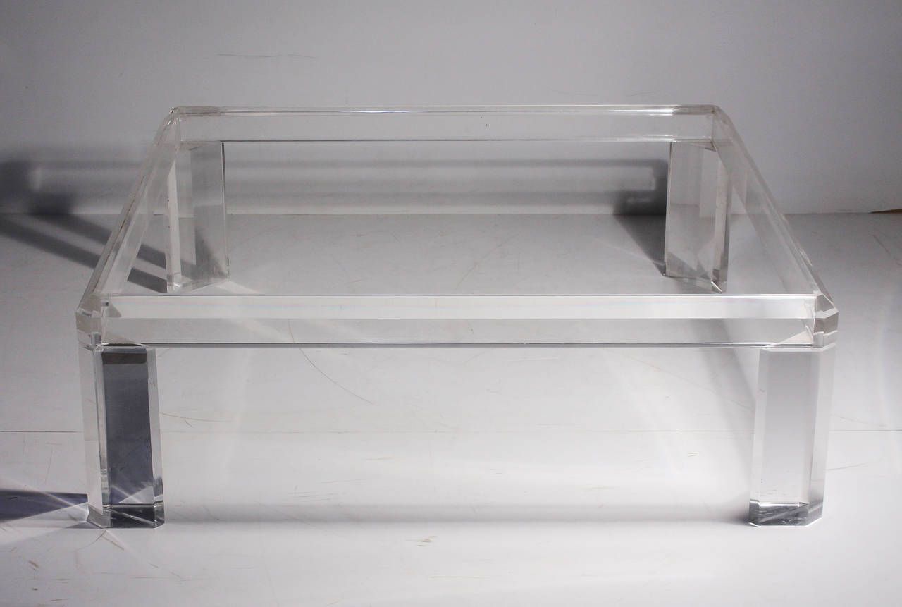 Modern Contemporary Coffee Tables Clear Rectangle Shape Glass And Stainless Steel Coffee Table Contemporary Modern Designer (View 1 of 10)