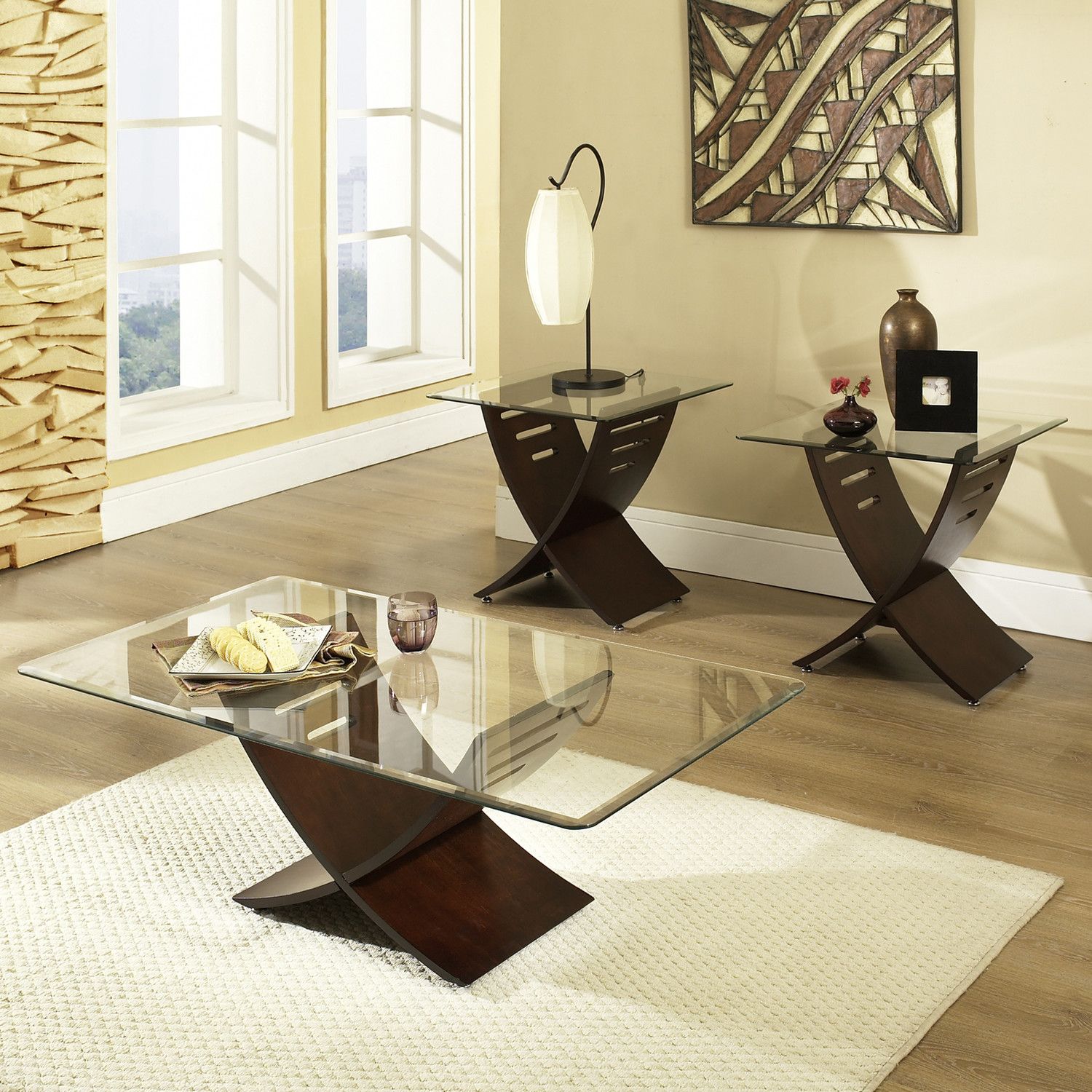 Steve Silver Furniture Cafe 3 Piece Coffee Table Set (View 10 of 10)
