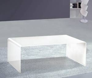 White Round Coffee Table Moder Also Glass Material Increases The Space Of All Rooms (View 1 of 9)