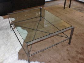 Wrought Iron Coffee Table With Glass Top Table Custom Wrought Iron Flat Stock Coffee Table With Glass Top (Photo 10 of 10)
