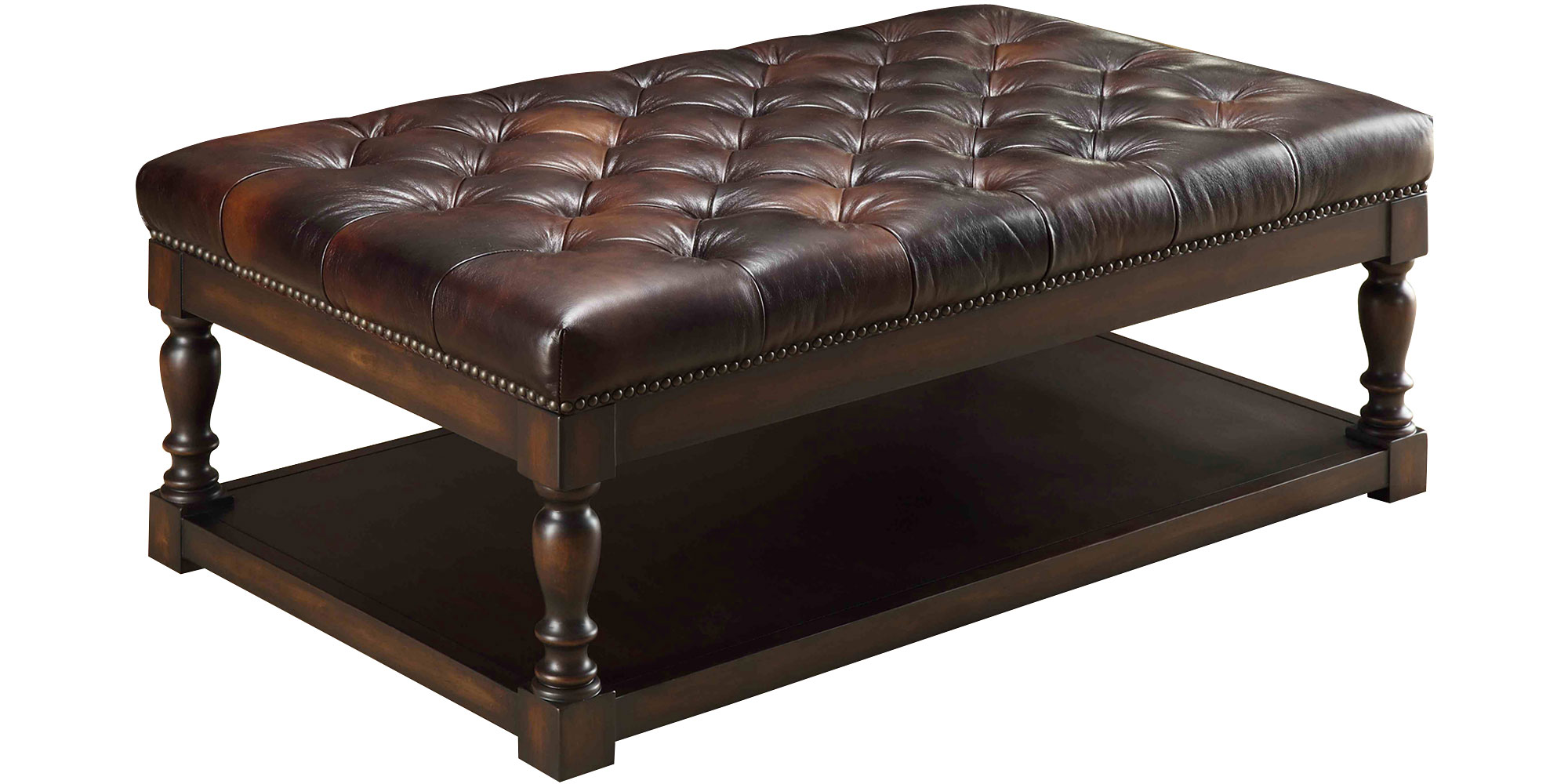 Featured Photo of The 10 Best Collection of Round Leather Storage Ottoman Coffee Table