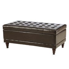 Amhearst Tufted Storage Ottoman Round Leather Coffee Table Ottoman Leather Ottoman Coffee Table Round Leather Ottomans (View 1 of 10)