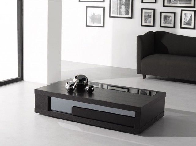 Black Glass Top Coffee Table Modern Wenge Wood Glass Top Coffee Table J M Modern Living Room Contemporary Designs (View 4 of 9)