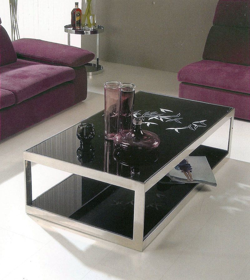 Black Glass Top Coffee Table Trending This Year And You Cant Miss The Opportunity To Have It In Your Living Room (View 7 of 9)