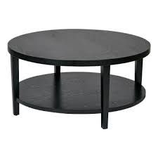 Black Round Coffee Tables Ave Six Merge 36 In Round Coffee Table In Black Concord Black Glass Top Round Coffee Table (View 2 of 10)