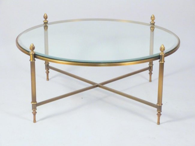 Featured Photo of 2024 Popular Round Brass Coffee Table with Glass Top