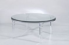 Chateau Round Coffee Table Acrylic Furniture Lucite Furniture Round Acrylic Coffee Table High Quality Round Acrylic Coffee Table (View 2 of 10)