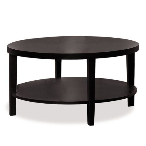 Classic Round Coffee Table Black Round Coffee Tables Great Little End Tables Color To Go With Black Leather Furniture (View 4 of 10)