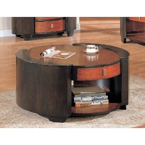 Featured Photo of  Best 10+ of Large Round Wooden Coffee Table with Drawers