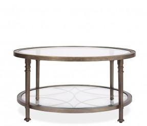 Featured Photo of 10 Best Collection of Large Round Metal Coffee Table with Glass Top