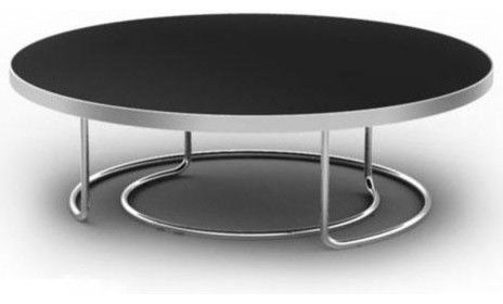 Contemporary Black Round Glass Top Coffee Table Ibo Modern Coffee Tables Round Glass Top Coffee Table (View 1 of 10)