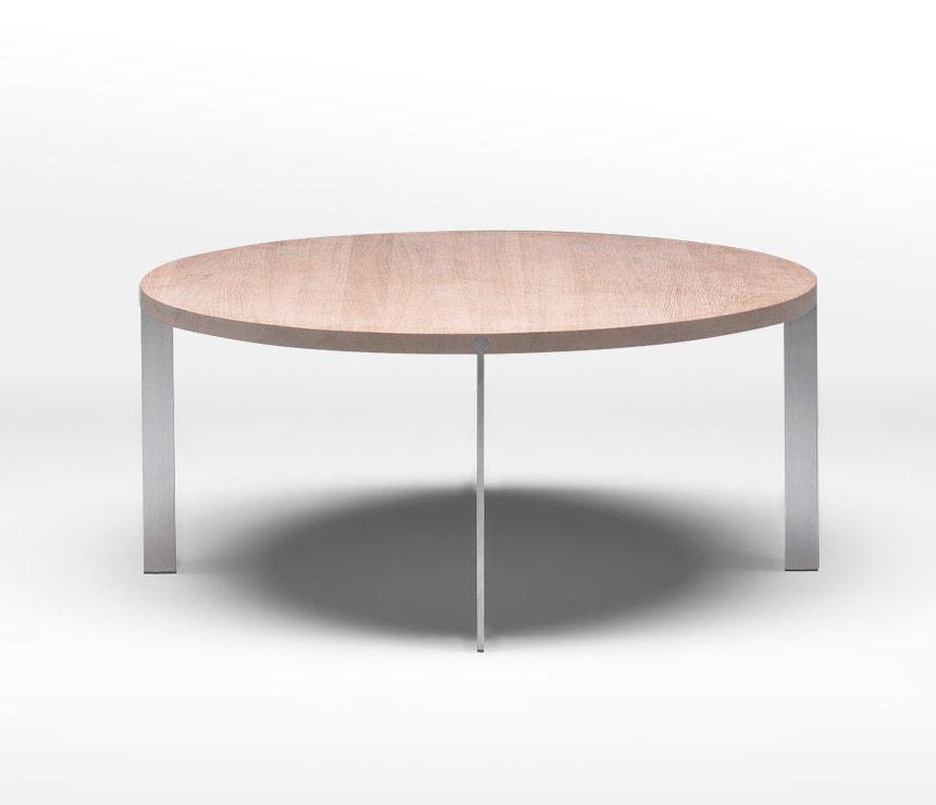 Contemporary Luxury Solid Wood Coffee Tables Furniture Solid Oak Wood Round Coffee Table Round Coffee Table Modern (View 3 of 10)