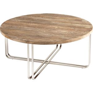 Cyan Design Montrose Wood And Metal Round Coffee Table Round Wooden Coffee Tables Sale Round Carved Wooden Coffee Table (View 3 of 10)