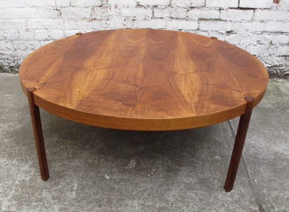 Danish Mid Century Modern Large Round Teak Coffee Table Large Round Coffee Table Wood Large Rustic Coffee Tables (View 2 of 10)