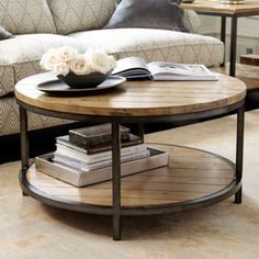 Durham Round Coffee Table Furniture Big Round Coffee Table Extra Large Wood Coffee Table Round Coffee Tables (View 6 of 10)