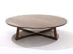 Finn Solid Wood Round Coffee Table Design By Kamal Fox Modern Occasional Tables 42 Round Coffee Table (View 6 of 10)