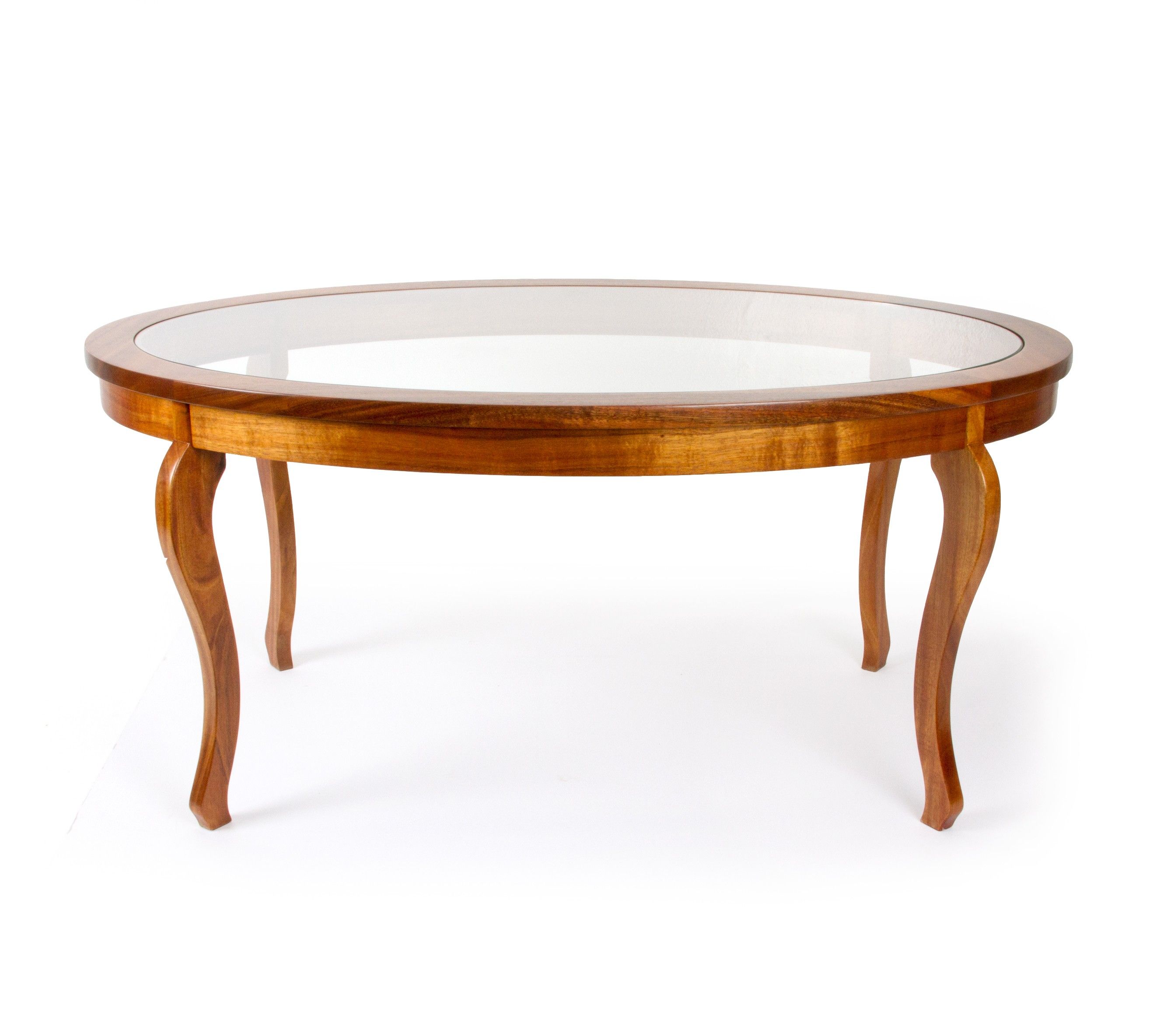 Furniture Oval Coffee Table With Glass Top And High Legs For Small Rustic Living Room Round Wood Coffee Table With Glass Top (View 2 of 10)