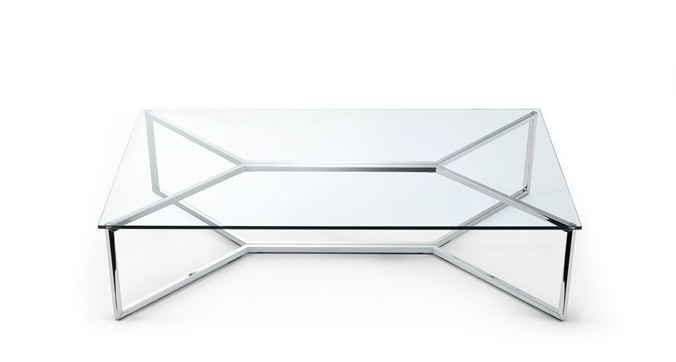 Glass And Stainless Steel Coffee Table Handcrafted From Mild Steel It Features A Powder Coated Finish In Old Penny Bronze With Toughened Glass For The Top (View 6 of 10)