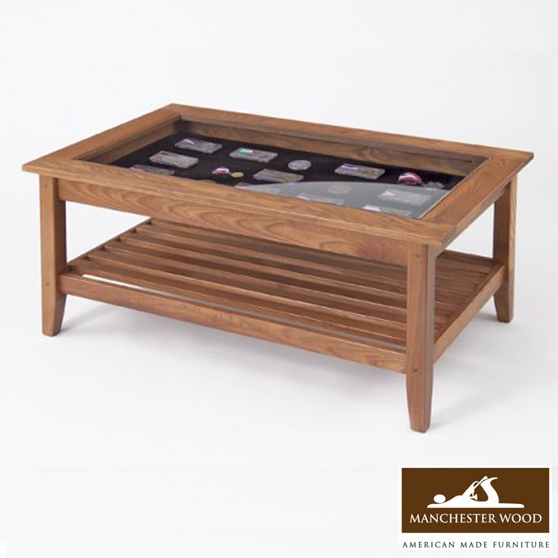 Glass Display Coffee Tables Dynamic Flavor In Americana Fashion From The Historic Shaker Furniture Style Filled With Spirit And Humility To Mission (View 5 of 10)