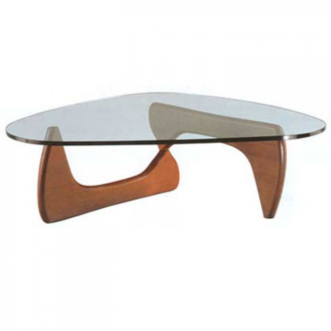 Glass Top Wooden Coffee Table Coffee Table Wood Coffee Table With Glass Top Isamu Noguchi Style Modern Wooden Coffee Table With (Photo 1 of 10)