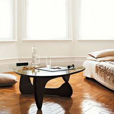 Isamu Noguchi Glass Coffee Table In50 Created In 1944 At The Height Of The Organic Design Movement This Is A Beautiful Example Of Asymmetry (View 3 of 10)