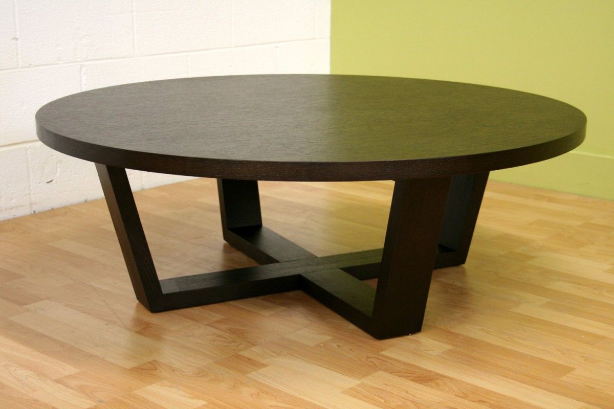 Large Round Coffee Table In Most Cases Large Round Coffee Table Is Made Of Wood Large Round Coffee Table Wood Furniture  (View 3 of 10)