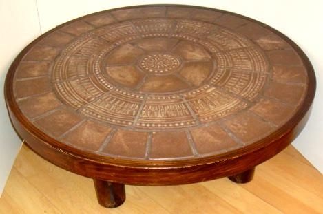 Large Round Coffee Table Wood Awesome Carved On The Brown Wood Coffee Table Design Oversized Coffee Tables (View 4 of 10)