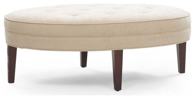 Leather Round Storage Ottoman Coffee Table Cool Round Ottoman Coffee Table For Your Home Cream Color (View 6 of 8)