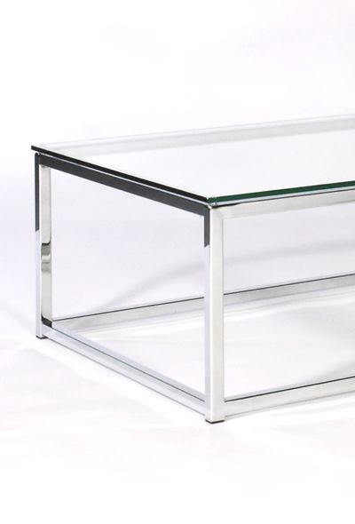 Modern Designer Coffee Tables An Ultra Modern Clear Angled Glass Media Side Table Which As Well As Looking A Fantastic Piece Of Glass Furniture On Its Own (View 1 of 10)