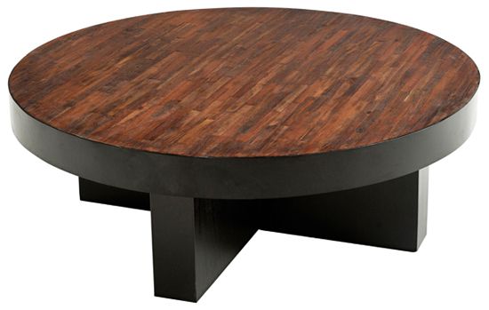 Modern Or Rustic Round Coffee Table Round Reclaimed Wood Coffee Table Rustic Modern Contemporary Round Coffee Table (Photo 10 of 10)