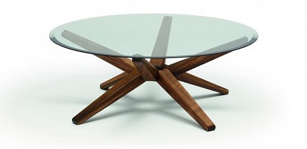 Modern Round Coffee Table Ideas Round Glass Simple Design Coffee Table Brown Wood Foot Coffee Table Round Modern Coffee Tables (Photo 5 of 10)