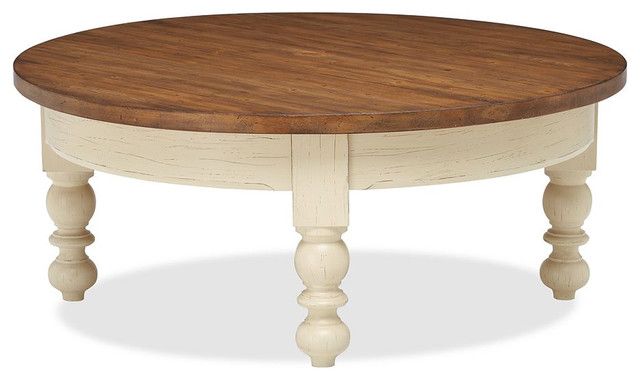 Newberry Round Coffee Table Traditional Coffee Tables 36 Round Coffee Table Vintage Wooden Coffee Table Furniture  (View 6 of 10)