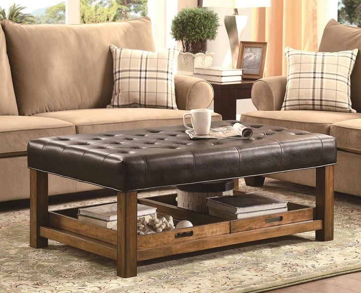 Ottoman Inspiration Modern Wood Coffee Table Reclaimed Metal Mid Century Round Natural Diy Padded Large Leather Storage Ottoman Large Leather Ottoman (View 10 of 10)